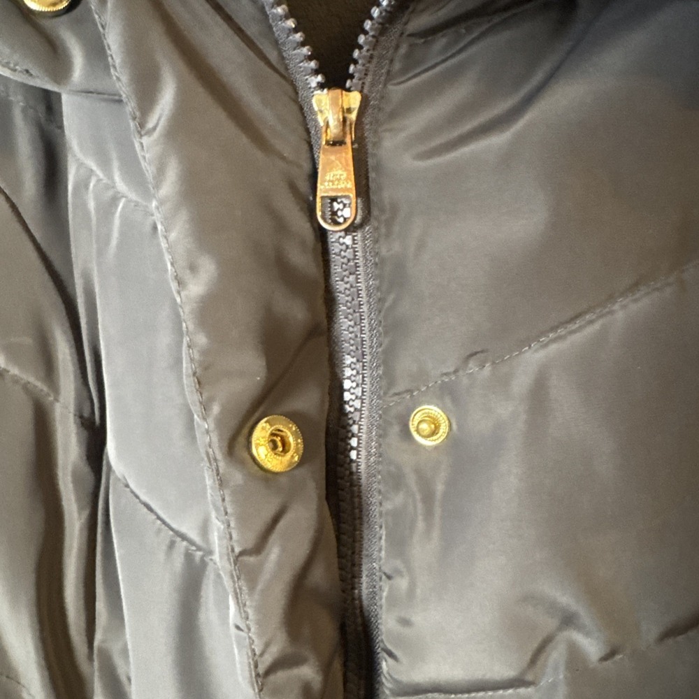 Steve Madden Women's Black‎ Mid Length Puffer Coat Jacket Medium Pillow Collar - Picture 3 of 8